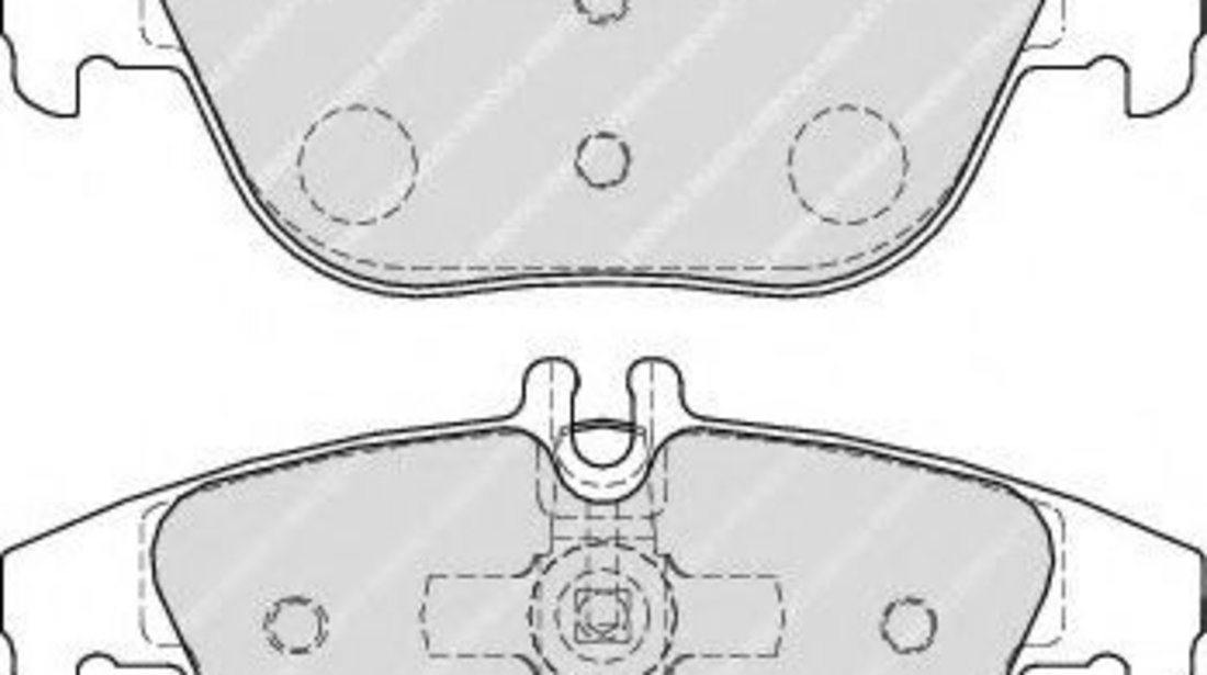 Set placute frana,frana disc MERCEDES C-CLASS Cupe (C204) (2011 - 2016) FERODO FDB1980 piesa NOUA