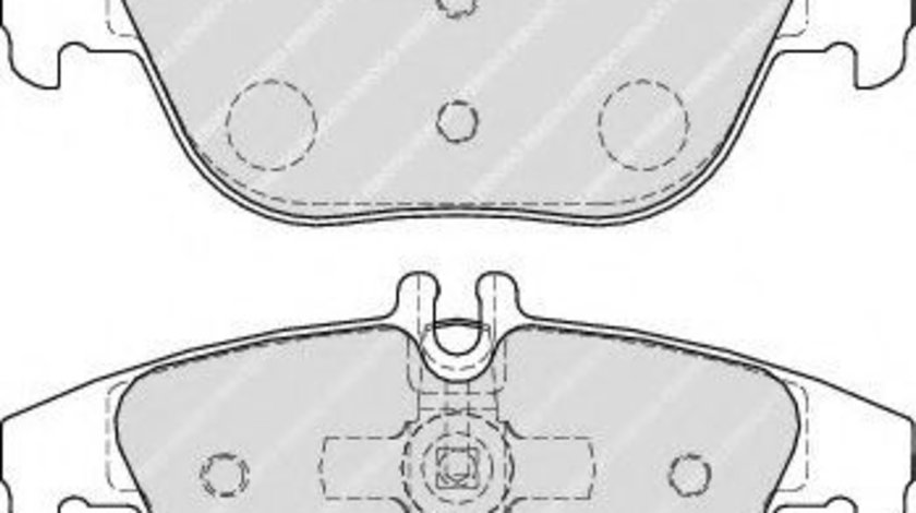 Set placute frana,frana disc MERCEDES C-CLASS (W204) (2007 - 2014) FERODO FDB1980 piesa NOUA