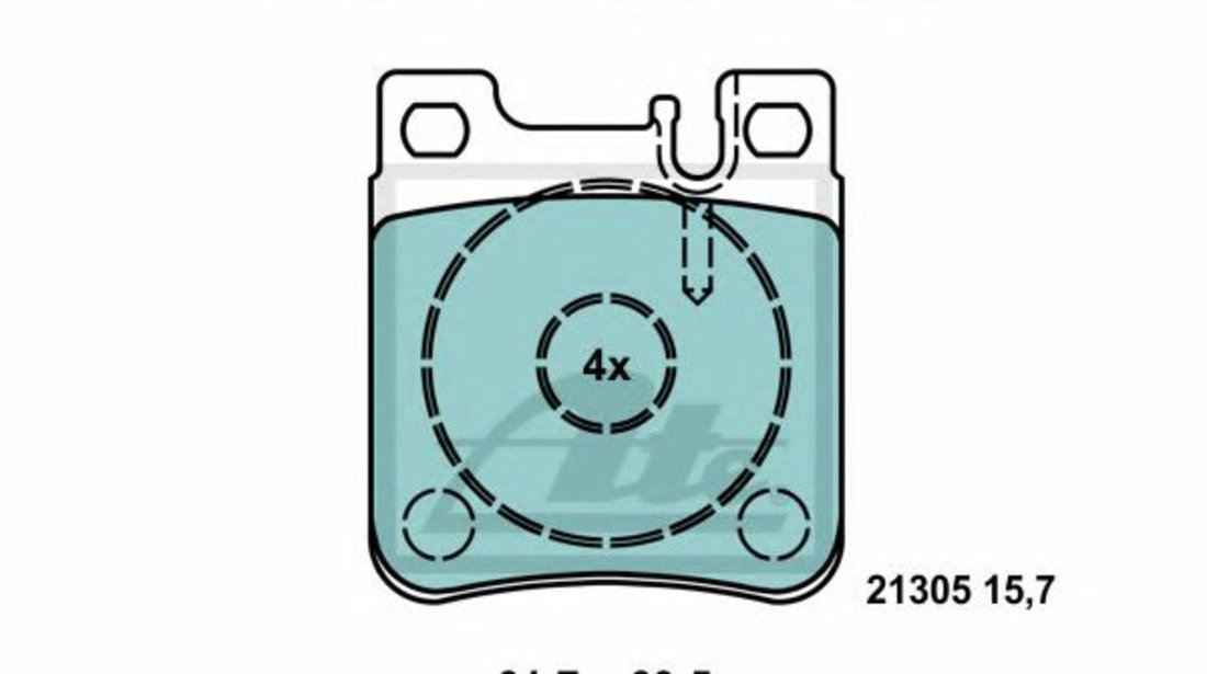 Set placute frana,frana disc MERCEDES C-CLASS Combi (S202) (1996 - 2001) ATE 13.0470-4047.2 piesa NOUA