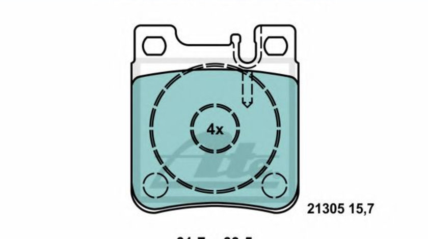 Set placute frana,frana disc MERCEDES C-CLASS (W202) (1993 - 2000) ATE 13.0470-4047.2 piesa NOUA