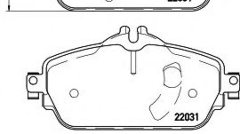 Set placute frana,frana disc MERCEDES C-CLASS Cupe (C205) (2015 - 2016) TEXTAR 2203101 piesa NOUA