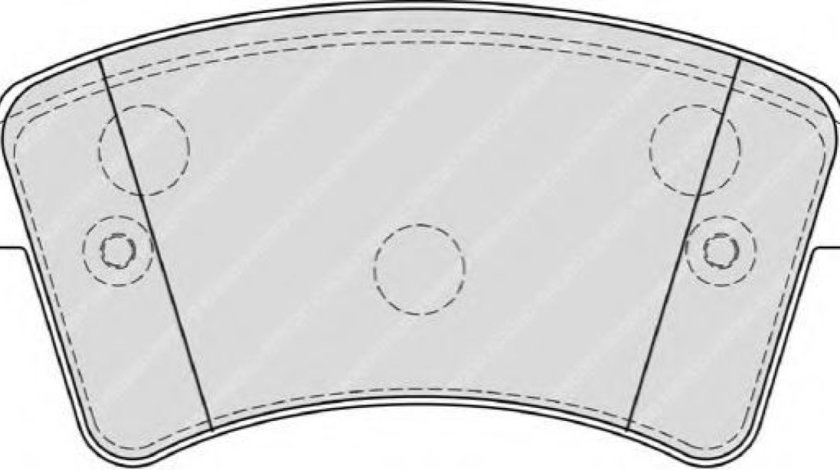 Set placute frana,frana disc MERCEDES CITAN Panel Van (415) (2012 - 2016) FERODO FDB4185 piesa NOUA