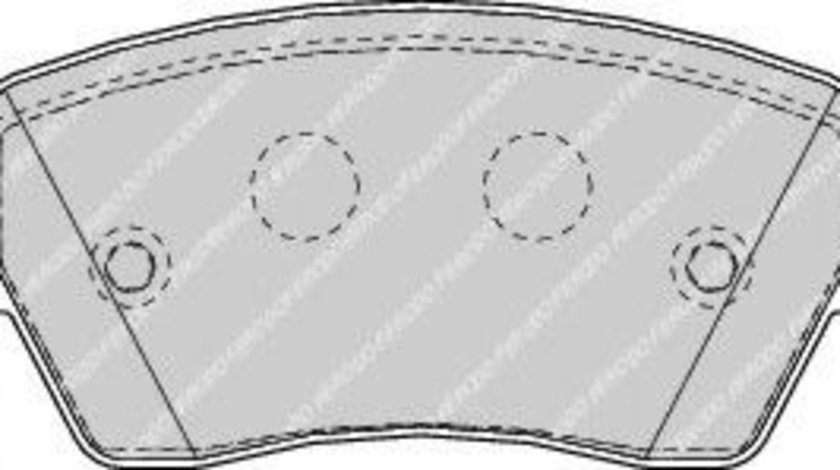 Set placute frana,frana disc MERCEDES CITAN Panel Van (415) (2012 - 2016) FERODO FDB1617 piesa NOUA