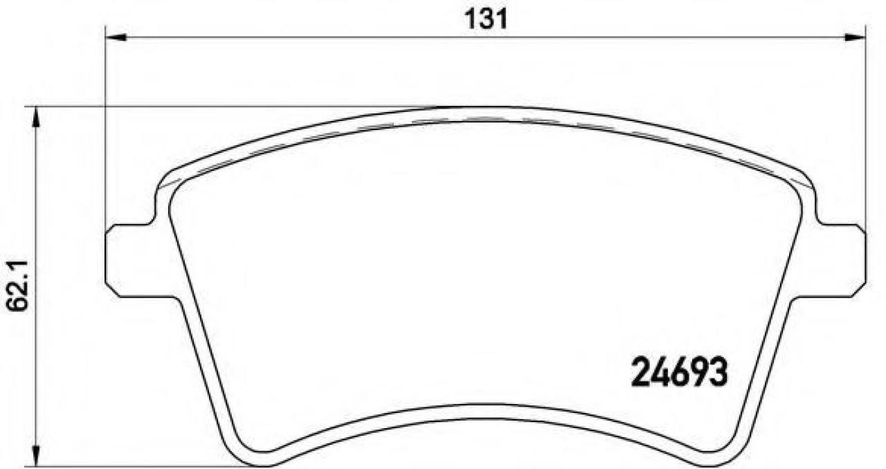 Set placute frana,frana disc MERCEDES CITAN Tila-Auto (415) (2012 - 2016) BREMBO P 68 044 piesa NOUA
