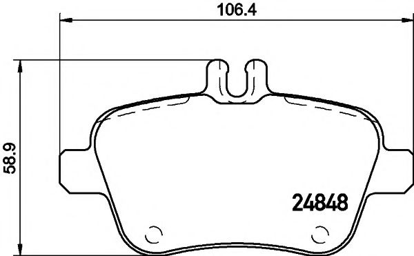 Set placute frana,frana disc MERCEDES CLA Cupe (C117) (2013 - 2016) TEXTAR 2484801 piesa NOUA