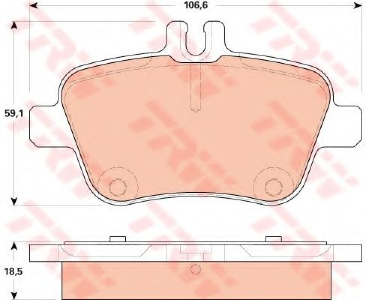 Set placute frana,frana disc MERCEDES CLA Shooting Brake (X117) (2015 - 2016) TRW GDB1920 piesa NOUA