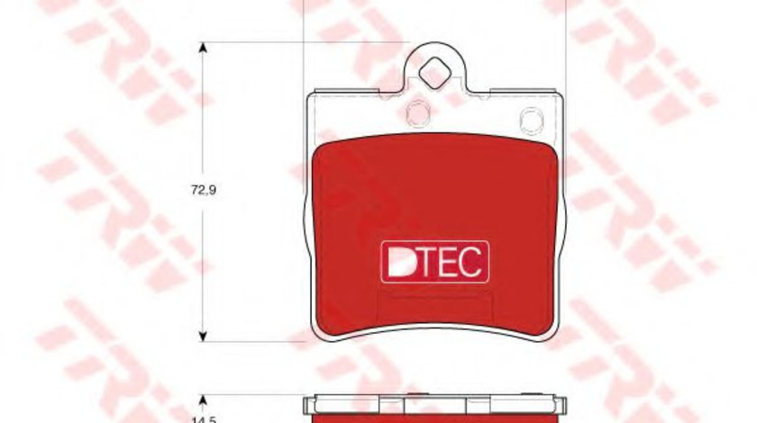 Set placute frana,frana disc MERCEDES CLC-CLASS (CL203) (2008 - 2011) TRW GDB1545DTE piesa NOUA