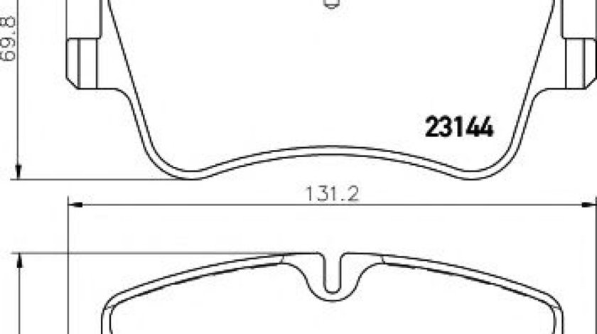 Set placute frana,frana disc MERCEDES CLC-CLASS (CL203) (2008 - 2011) TEXTAR 2314481 piesa NOUA