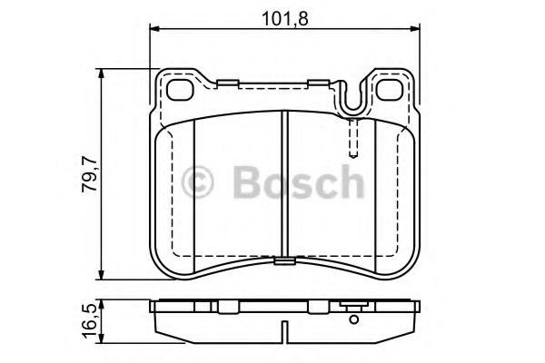 Set placute frana,frana disc MERCEDES CLC-CLASS (CL203) (2008 - 2011) BOSCH 0 986 494 166 piesa NOUA