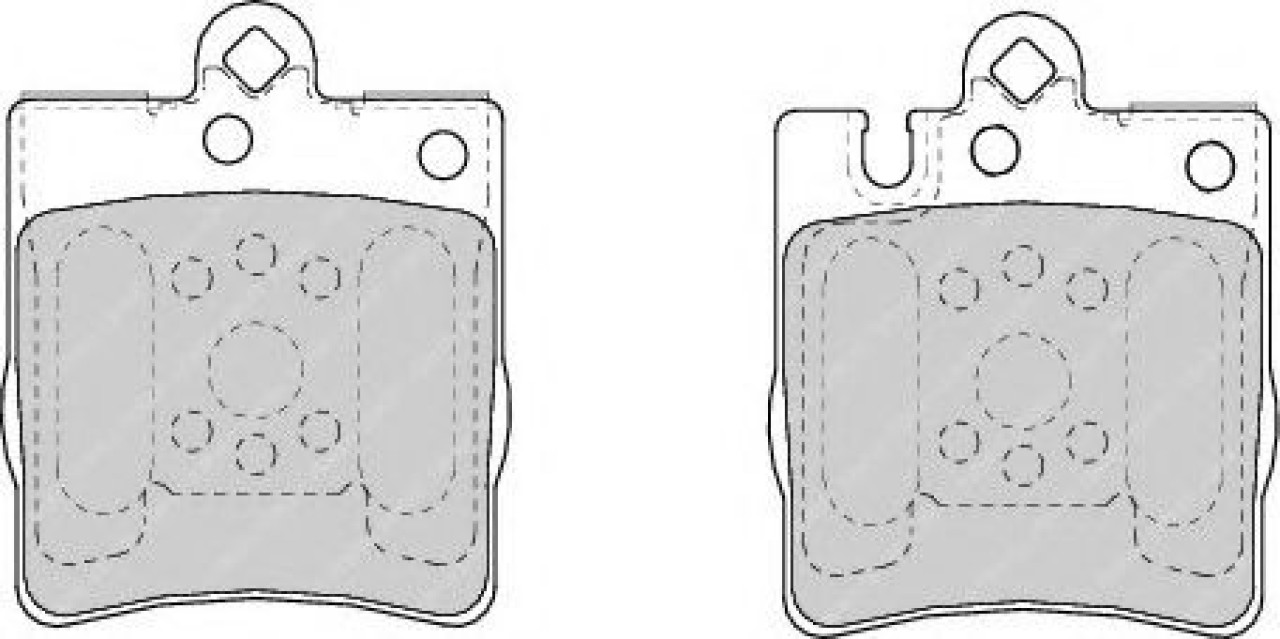 Set placute frana,frana disc MERCEDES CLK (C208) (1997 - 2002) FERODO FDB1322 piesa NOUA