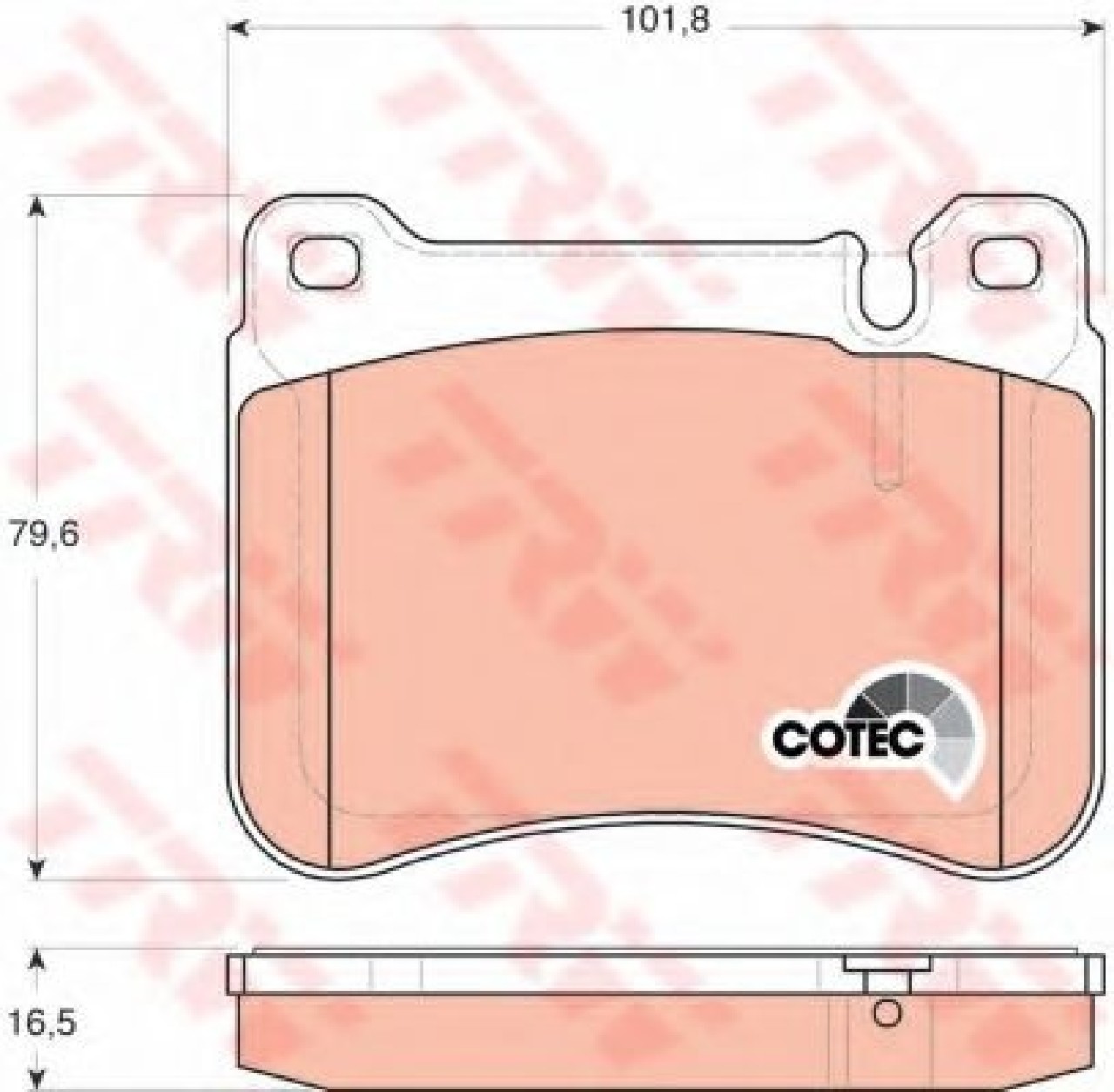 Set placute frana,frana disc MERCEDES CLK (C209) (2002 - 2009) TRW GDB1693 piesa NOUA