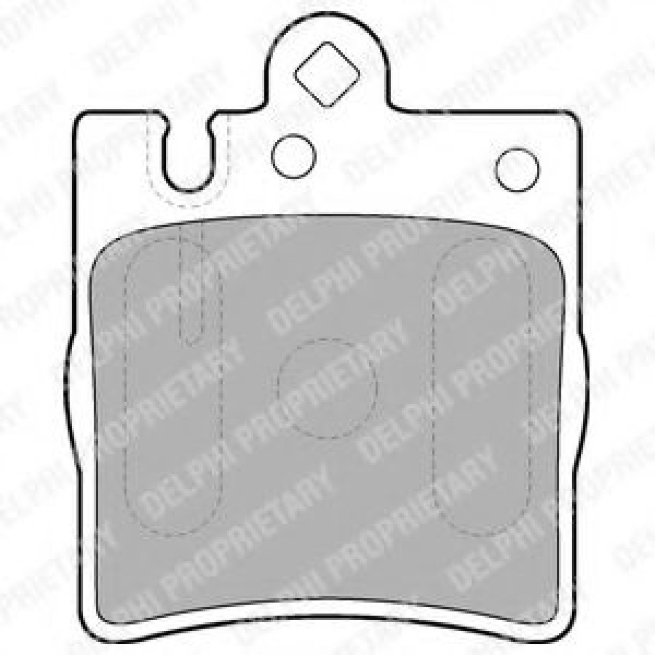 Set placute frana,frana disc MERCEDES CLK (C209) (2002 - 2009) DELPHI LP1618 piesa NOUA
