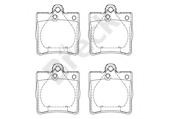 Set placute frana,frana disc MERCEDES CLK (C209) (2002 - 2009) Break 21919 00 702 00 piesa NOUA