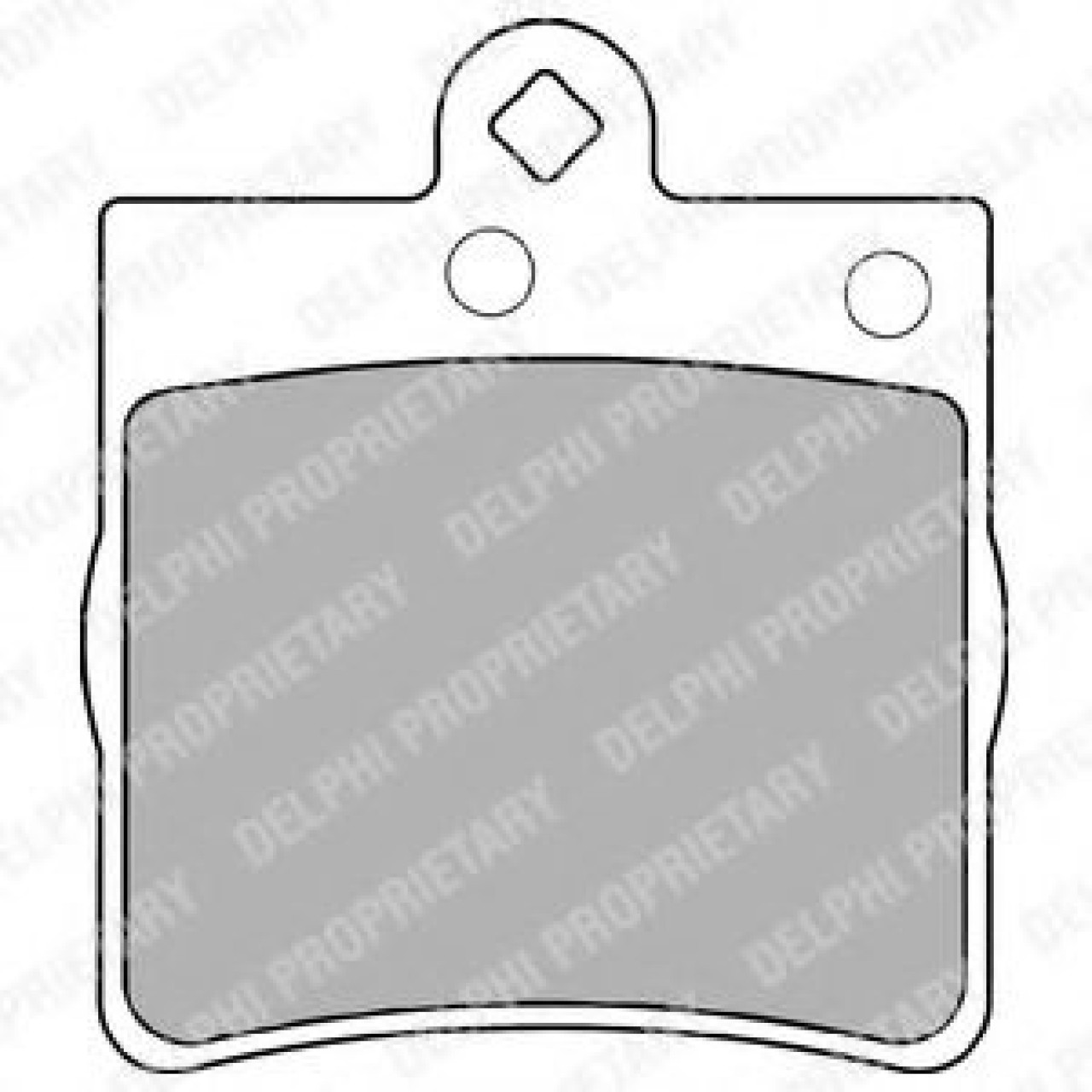 Set placute frana,frana disc MERCEDES CLK (C209) (2002 - 2009) DELPHI LP1403 piesa NOUA