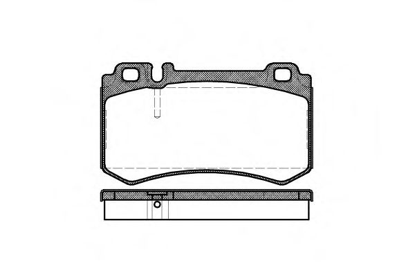 Set placute frana,frana disc MERCEDES CLK (C209) (2002 - 2009) REMSA 0993.00 piesa NOUA