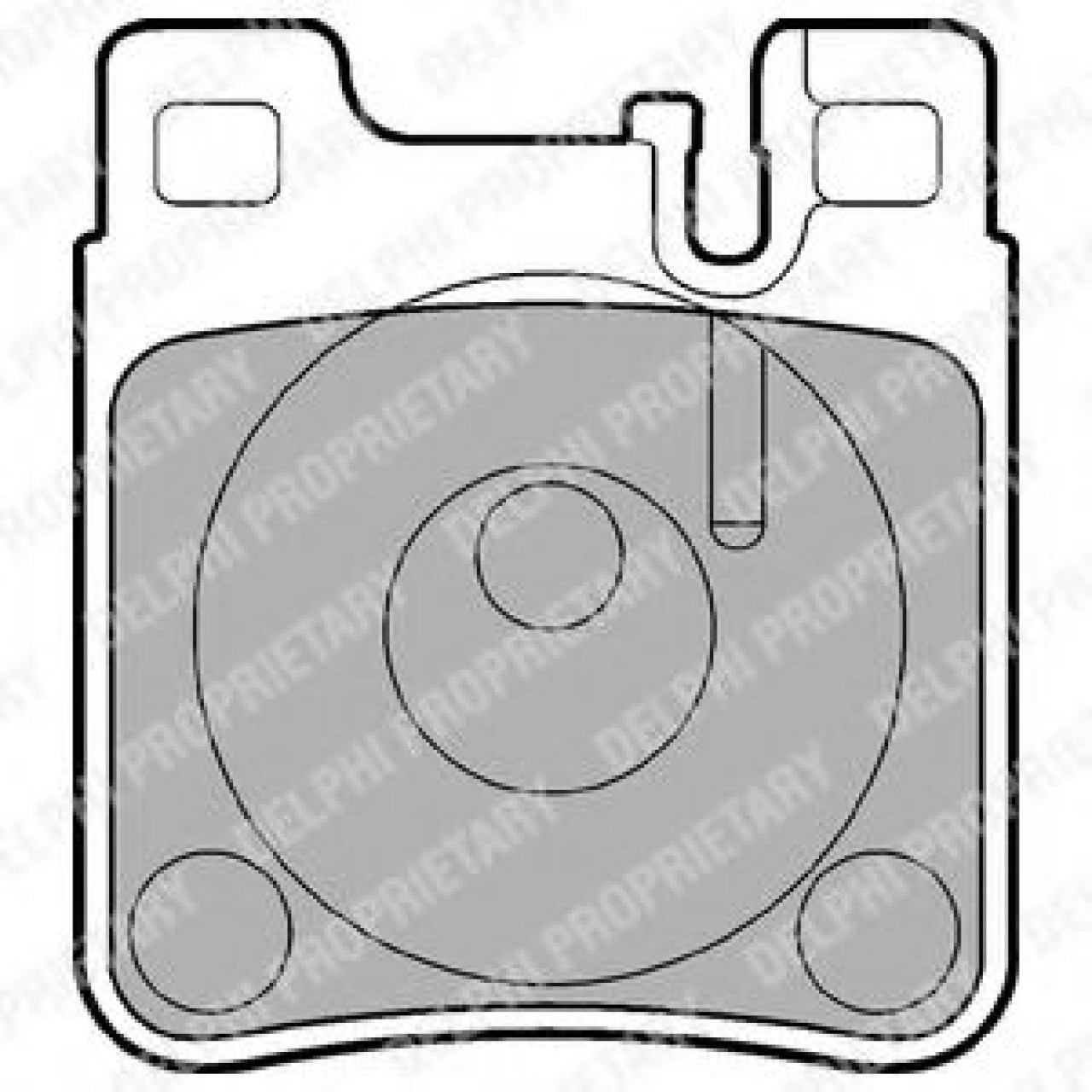 Set placute frana,frana disc MERCEDES CLK Cabriolet (A208) (1998 - 2002) DELPHI LP841 piesa NOUA