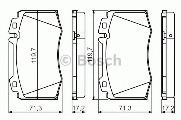 Set placute frana,frana disc MERCEDES CLK Cabriolet (A209) (2003 - 2010) BOSCH 0 986 494 576 piesa NOUA