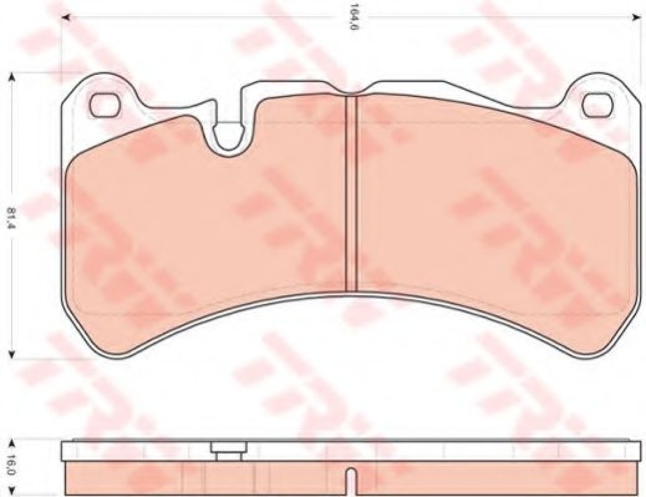 Set placute frana,frana disc MERCEDES CLK Cabriolet (A209) (2003 - 2010) TRW GDB1739 piesa NOUA