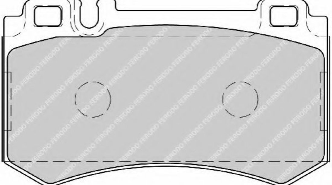 Set placute frana,frana disc MERCEDES CLK Cabriolet (A209) (2003 - 2010) FERODO FDB1809 piesa NOUA