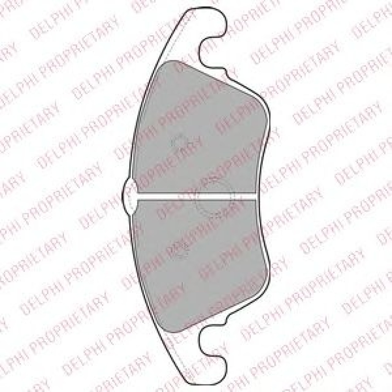 Set placute frana,frana disc MERCEDES CLS (C218) (2011 - 2016) DELPHI LP2099 piesa NOUA