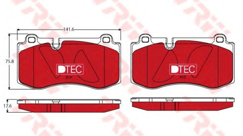 Set placute frana,frana disc MERCEDES CLS (C219) (2004 - 2011) TRW GDB1733DTE piesa NOUA