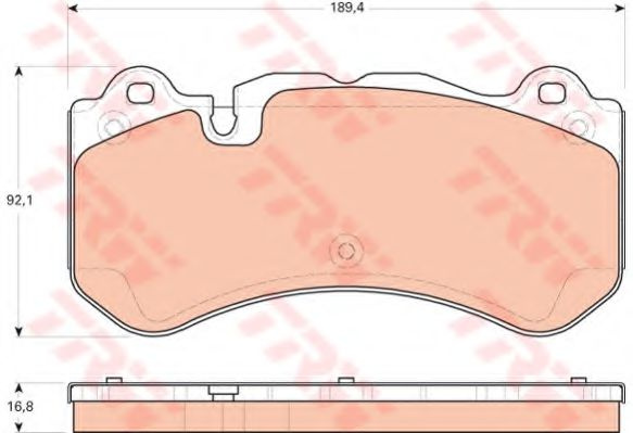 Set placute frana,frana disc MERCEDES CLS (C219) (2004 - 2011) TRW GDB1710 piesa NOUA
