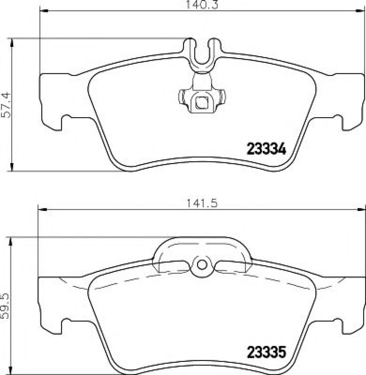 Set placute frana,frana disc MERCEDES CLS Shooting Brake (X218) (2012 - 2016) TEXTAR 2333403 piesa NOUA