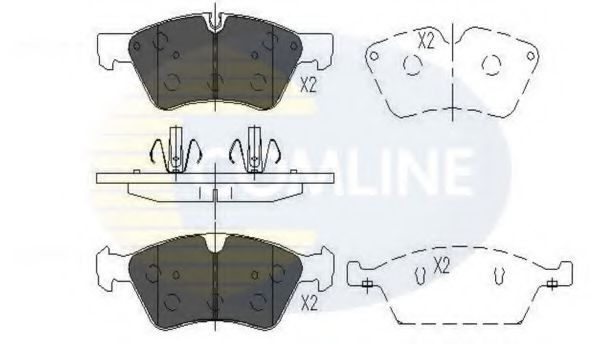 Set placute frana,frana disc MERCEDES E-CLASS T-Model (S211) (2003 - 2009) COMLINE CBP06060 piesa NOUA