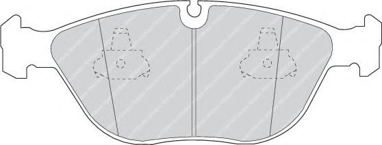 Set placute frana,frana disc MERCEDES E-CLASS T-Model (S211) (2003 - 2009) FERODO FDB1001 piesa NOUA