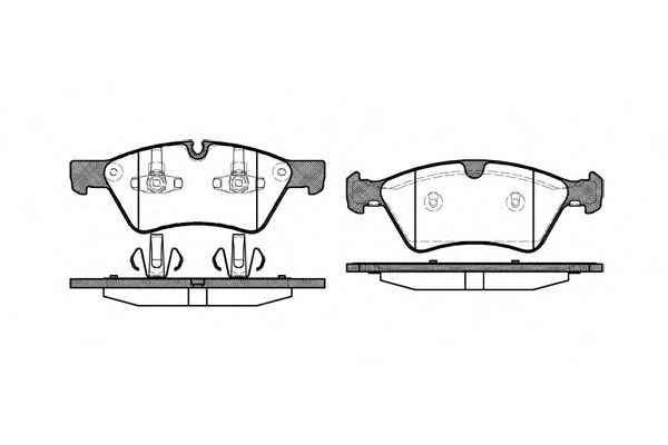 Set placute frana,frana disc MERCEDES E-CLASS T-Model (S211) (2003 - 2009) REMSA 1179.00 piesa NOUA