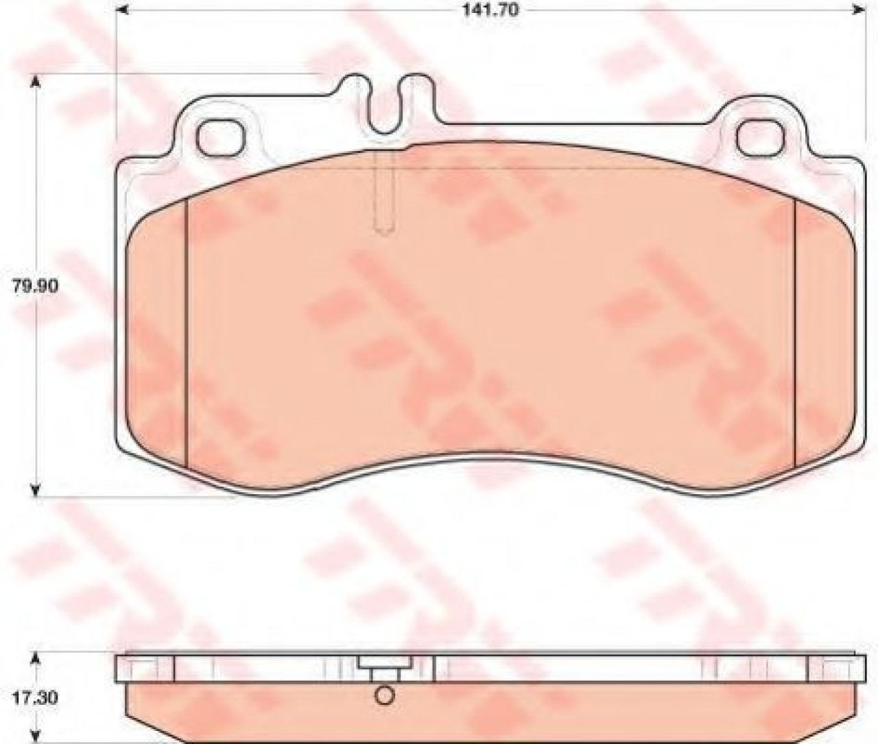 Set placute frana,frana disc MERCEDES E-CLASS T-Model (S212) (2009 - 2016) TRW GDB1822 piesa NOUA