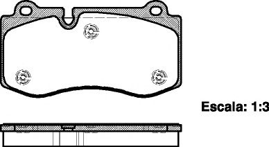 Set placute frana,frana disc MERCEDES E-CLASS T-Model (S211) (2003 - 2009) REMSA 1202.00 piesa NOUA