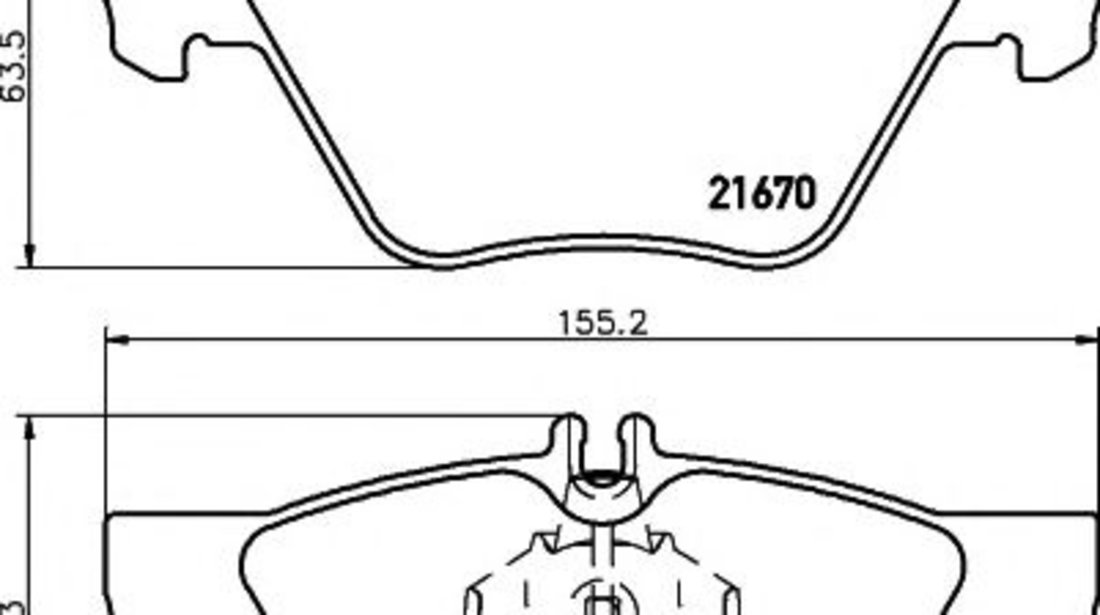 Set placute frana,frana disc MERCEDES E-CLASS Combi (S210) (1996 - 2003) HELLA PAGID 8DB 355 007-861 piesa NOUA