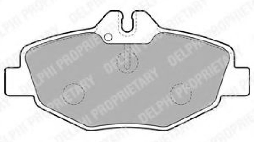 Set placute frana,frana disc MERCEDES E-CLASS Combi (S210) (1996 - 2003) DELPHI LP1791 piesa NOUA