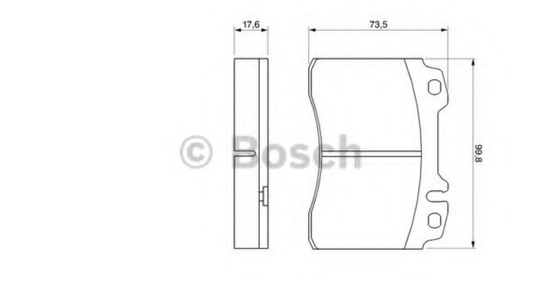 Set placute frana,frana disc MERCEDES E-CLASS Cupe (C124) (1993 - 1997) BOSCH 0 986 460 966 piesa NOUA