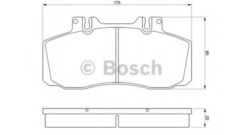 Set placute frana,frana disc MERCEDES E-CLASS (W210) (1995 - 2003) BOSCH 0 986 468 350 piesa NOUA