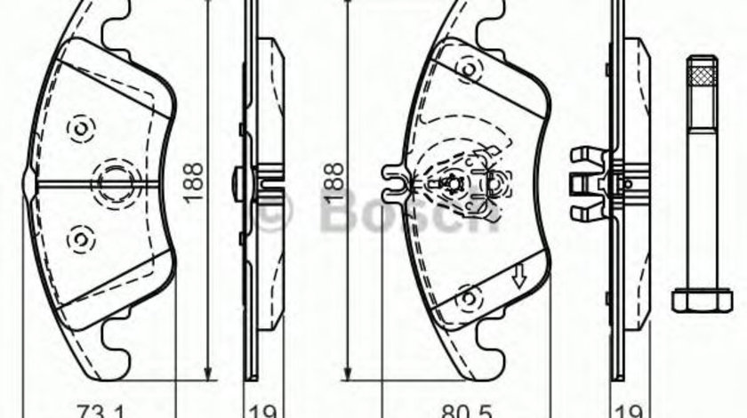 Set placute frana,frana disc MERCEDES E-CLASS Cupe (C207) (2009 - 2016) BOSCH 0 986 494 263 piesa NOUA