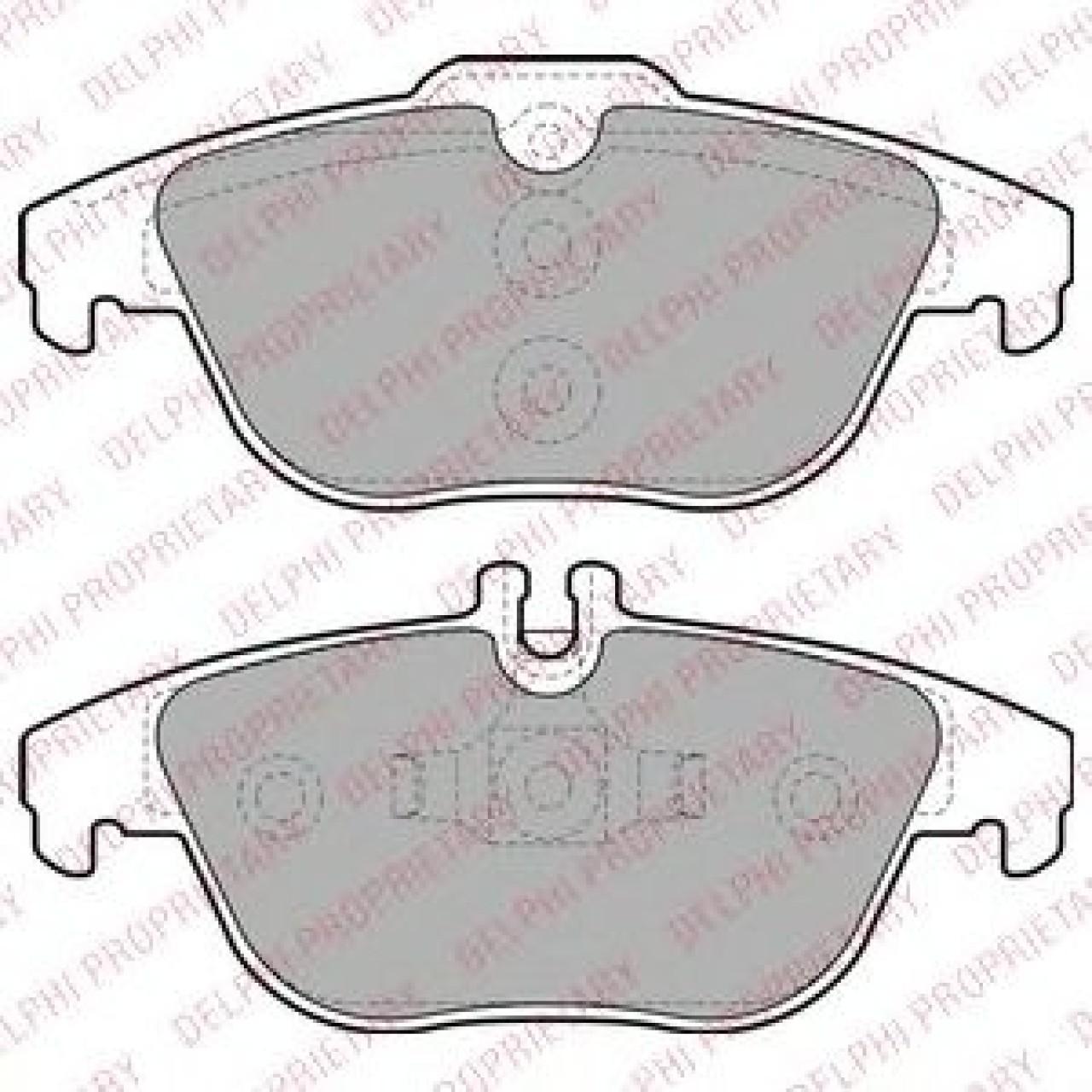 Set placute frana,frana disc MERCEDES E-CLASS Cabriolet (A207) (2010 - 2016) DELPHI LP2029 piesa NOUA