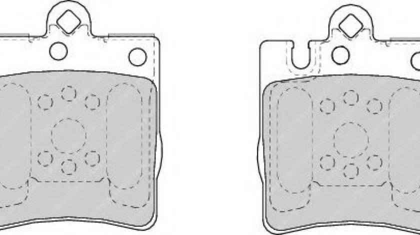 Set placute frana,frana disc MERCEDES E-CLASS Cabriolet (A124) (1993 - 1998) FERODO FDB1322 piesa NOUA