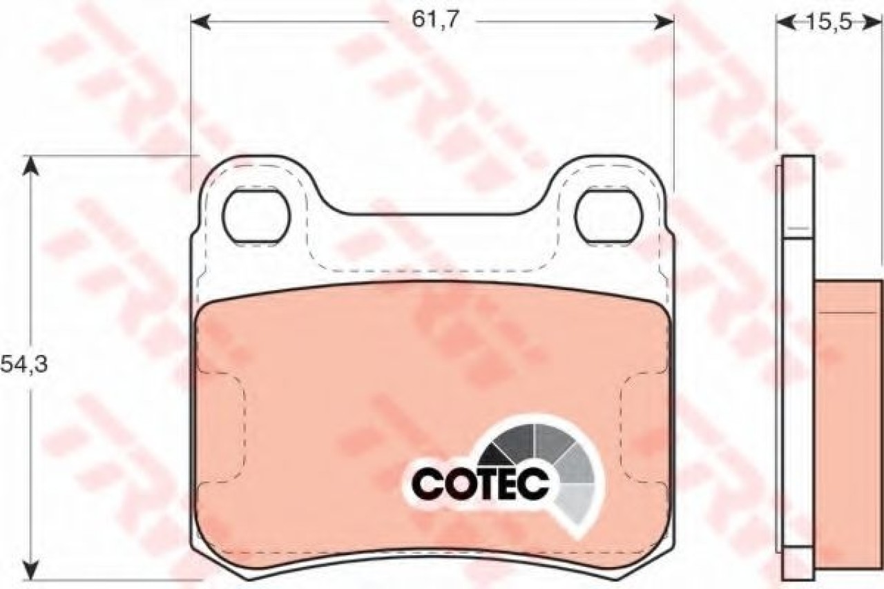 Set placute frana,frana disc MERCEDES E-CLASS Combi (S124) (1993 - 1996) TRW GDB911 piesa NOUA