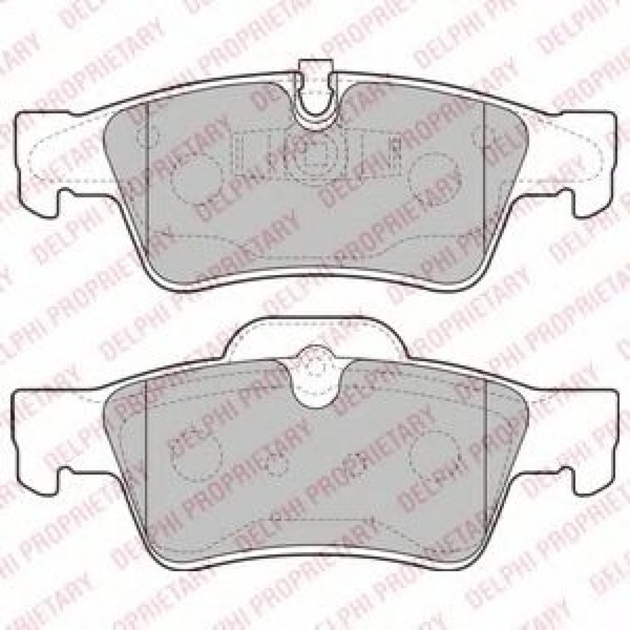 Set placute frana,frana disc MERCEDES G-CLASS (W463) (1989 - 2016) DELPHI LP2124 piesa NOUA