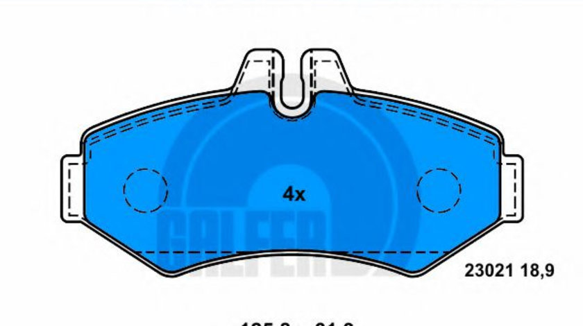 Set placute frana,frana disc MERCEDES G-CLASS Cabrio (W463) (1989 - 2016) GALFER B1.G102-0583.2 piesa NOUA