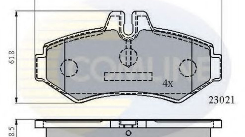 Set placute frana,frana disc MERCEDES G-CLASS Cabrio (W463) (1989 - 2016) COMLINE CBP0914 piesa NOUA
