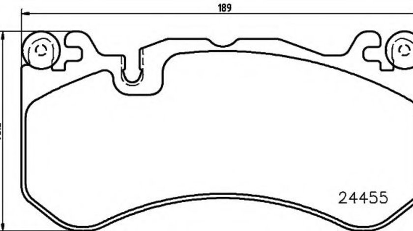 Set placute frana,frana disc MERCEDES GL-CLASS (X166) (2012 - 2016) TEXTAR 2445501 piesa NOUA