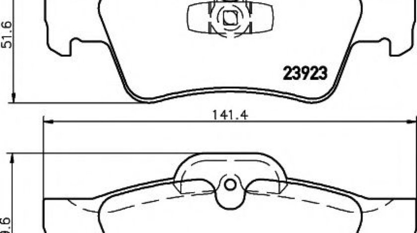 Set placute frana,frana disc MERCEDES GL-CLASS (X164) (2006 - 2012) TEXTAR 2392302 piesa NOUA