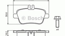 Set placute frana,frana disc MERCEDES GLA-CLASS (X...