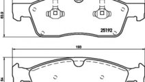 Set placute frana,frana disc MERCEDES GLE (W166) (...