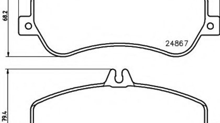 Set placute frana,frana disc MERCEDES GLK-CLASS (X204) (2008 - 2016) HELLA PAGID 8DB 355 014-221 piesa NOUA