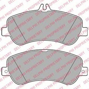 Set placute frana,frana disc MERCEDES GLK-CLASS (X204) (2008 - 2016) DELPHI LP2146 piesa NOUA