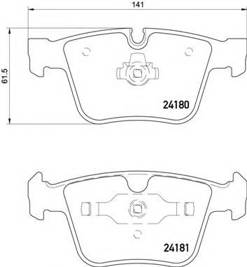 Set placute frana,frana disc MERCEDES M-CLASS (W164) (2005 - 2011) BREMBO P 50 116 piesa NOUA